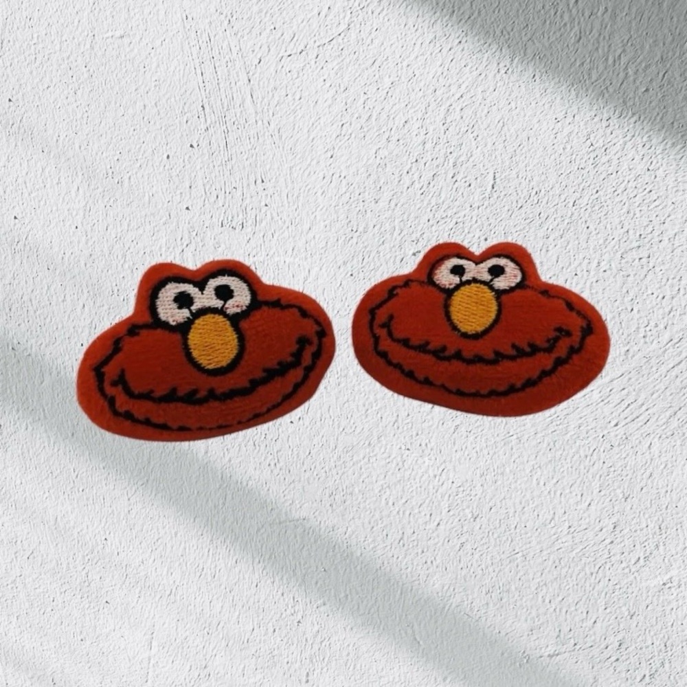 Elmo Sesame Street Brooch Pin Lot Of 2